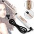 Curling iron for afro curls Promozer MZ-2218 9 mm thin afro for curling and styling hair, ceramic small forceps with indicator and stand 35W