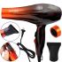 Gemei GM-1719 Professional Hair Dryer for Styling and Drying hair with 1800W Concentrator, Electric Hair Dryer with Cold Blowing and Nozzle 3 Modes
