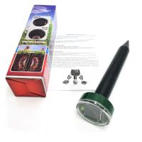 Отпугиватель кротов на солнечной батареи Effectively Repels Garden Pro аккумуляторный ультразвуковой прибор кротоотпугиватель грызунов и насекомых