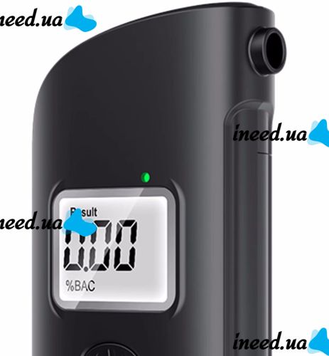 Карманный алкотестер Breath Alcohol Tester MR689 с мундштуками и LCD дисплеем, Персональный алкометр дыхания анализатор спирта HA-170 от батареек