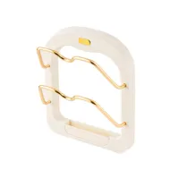 Настенный держатель для крышек Kitchen Pot Cover Rack, Подставка органайзер сушилка для 2 крышек кастрюль на стену, Навесной стеллаж для крышек