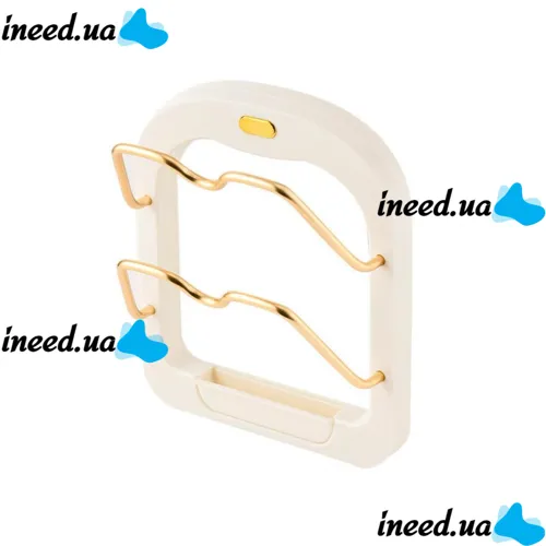 Настенный держатель для крышек Kitchen Pot Cover Rack, Подставка органайзер сушилка для 2 крышек кастрюль на стену, Навесной стеллаж для крышек