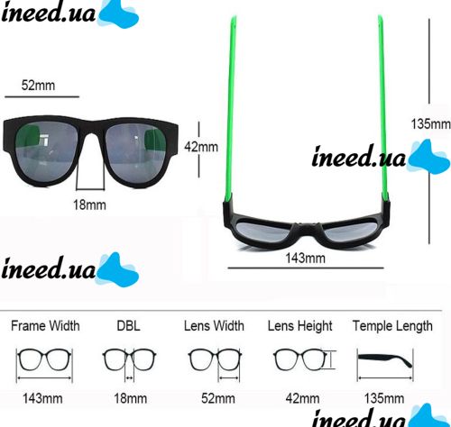 Гибкие солнцезащитные очки браслет Clix Out Sunglasses для мужчин и женщин, Спортивные очки-браслет трансформер с гибкими дужками, Зеленые
