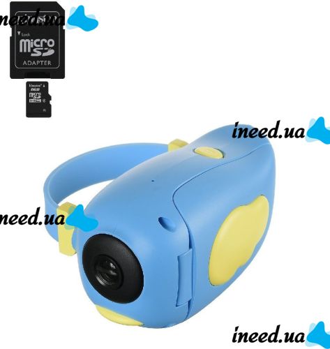 Детская видеокамера Smart Kids Video Camera DV-A100, Цифровая мини камера Птичка с фото видео съёмкой, Фотоаппарат 2" с творческой студией и играми