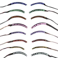 Накладные светодиодные накладки для подсветки ресниц LED RGB Lashes подсветка глаз, Светящиеся ресницы для фотосессии и вечеринок от батарейки