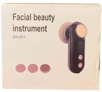 Beauty Instrument KH-811 Silicone cleansing brush massager with facial cleansing attachments, Silicone skin pore cleanser with massage function