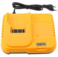 Зарядное устройство для зарядки аккумуляторов Dewalt 24V 3 контакта, Блок питания зарядка Деволт для аккумуляторной батареи 24В 2А от сети Желтый