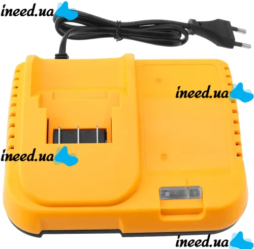 Зарядное устройство для зарядки аккумуляторов Dewalt 24V 3 контакта, Блок питания зарядка Деволт для аккумуляторной батареи 24В 2А от сети Желтый