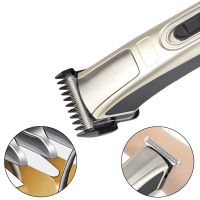 Беспроводная аккумуляторная машинка Gemei GM-657 3W для стрижки волос, Аккумуляторный триммер бритва для окантовки бороды и усов Gemmy Золотистый