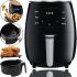 Безмаслянная аэрофритюрница мультипечь Air Fryer Extra Large Capacity ZP-085 7.5л 3200W с регулировкой температуры, Фритюрница с функцией аэрогриля