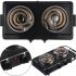 Domotec MS-5532 1000W Desktop Spiral Electric Stove with Two burners, Two-burner Electric Stove with Wide spiral and Thermostat Black