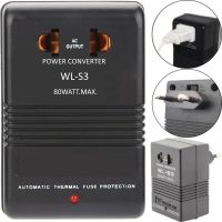 Универсальный понижающий адаптер преобразователь напряжения Wenle WL-S3 2в1 220V-110V 220v-110v конвертер 220В-110В с переключателем в розетку