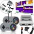 Портативная игровая ретро приставка Dendy 620 игр Денди 8 Bit Super Mini SFC, Детская консоль 8 бит с двумя джойстиками и встроенными играми Серая