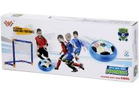 Воздушный аэрофутбол Floating Football футбольные ворота с аэромячом на батарейках и подсветкой, детский игровой набор для игры в футбол 696-44