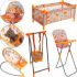 Дитячий набір Baby Play House CS0849 Лисички для ляльки та іграшок гойдалки манеж шезлонг гойдалка і стільчик для годування, Комплект для ляльок
