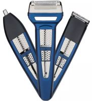 ProMozer MZ-2030 3in1 cordless hair trimmer with attachments for cutting beard nose and ear hair, Cordless trimmer shaver Moser MZ2030 Blue