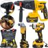 Набор аккумуляторных электроинструментов DeWalt Болгарка DCG413 Перфоратор DCH263 Гайковерт DCF922 36V 5Ah, Набор инструментов 3 в 1 Деволт в кейсе