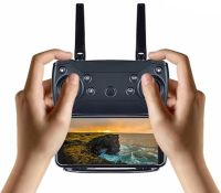 Профессиональный складной квадрокоптер Rias Drone 2 E68 с Wi-fi камерой 720p и пультом ДУ, Дрон коптер N18 wifi на радиоуправлении в кейсе Серый