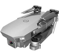 Профессиональный складной квадрокоптер Rias Drone 2 E68 с Wi-fi камерой 720p и пультом ДУ, Дрон коптер N18 wifi на радиоуправлении в кейсе Серый