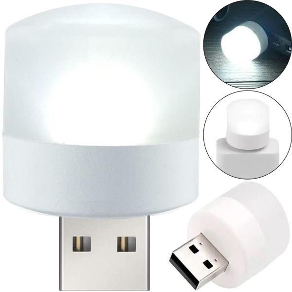 LED USB Mini Light Bulb Night Light Vkstar 1W Led Light BU-15 from Power Bank and Laptop, Lamp Flashlight 6000K from Powerbank PC 1W Cool White