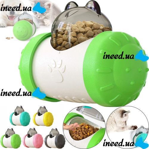 Интерактивная кормушка дозатор Pet Leakng Toy LY-732 для медленного питания собак и кошек, игрушка диспенсер AND с отверстием для корма для животных