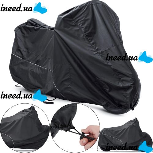 Защитный водонепроницаемый чехол тент для мотоцикла Trizand 22271 XL Oxford 420D от дождя и пыли, защитная накидка на скутер мопед от снега и солнца