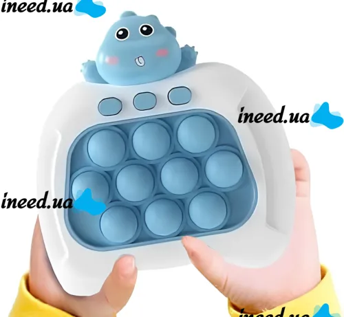 Детская игрушка головоломка Quick Pop It Baby Dragon интерактивная электронная приставка антистресс поп ит для снятия стресса на батарейках от 3-х лет