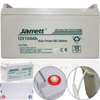 Универсальный гелевый аккумулятор Jarrett GEL 12V 100Ah для котла и солнечных панелей, Аккумуляторная батарея 12В 100Ач для систем электропитания