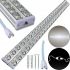 Светодиодная потолочная лампа с линзами Tube Light T10 120 см 6500K Электрический модульный светильник фонарь на стену SMD 36W от сети 220V Белая