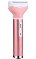 Gemei GM-3074 Cordless Cordless Cordless 4-in-1 Trimmer for nose ears eyebrow trimmer and beard, Gemmy Pink Women's Epilator Razor with attachments