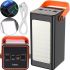 Portable Power Bank HOCO J107 90000 mAh 22.5W Flashlight External Battery Charger HOCO 4USB 1TYPE-C POVBANK 4USB 1TYPE-C for charging Black