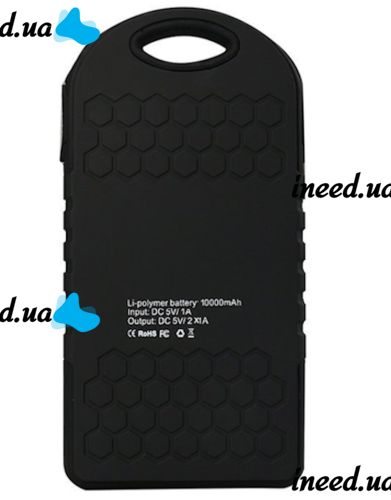 Портативний зарядний пристрій Power Bank Solar Charger JS-3 50000 mAh повербанк c карабіном на сонячній батареї, зовнішній акумулятор 50000 маг