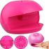 Wireless Mini Nail Dryer Nail Dryer VN-FV YM-708 with Battery-powered Fan, Compact Battery-powered Manicure Dryer Pink