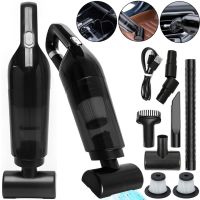 Беспроводной автомобильный пылесос Vacuum Cleaner LT-113 120W аккумуляторный ручной автопылесос с насадками для сухой уборки авто 2000mAh USB