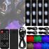 Універсальна Автомобільна RGB led підсвічування A12 DL-00126 в салон з пультом ДУ, стрічки для підсвічування машини з музичної синхронізацією 99807