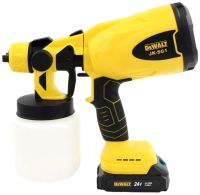 Аккумуляторный краскораспылитель краски DeWalt JK-SG1 с регулировкой ширины покраски Беспроводной краскопульт пульверизатор Деволт с 2 аккумуляторами