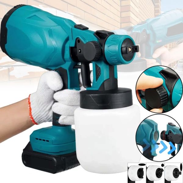 Makita JK-SG1 Rechargeable Paint Sprayer with 24v Width Adjustment , Wireless Spray Gun for Painting