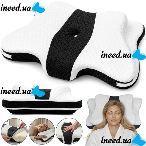 Ортопедическая подушка для сна Бабочка Piluxx Cervical Alignment Pillow LY-1242 анатомическая подушка из пены с эффектом памяти для спины и шеи