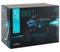 Игрушечная детская машинка автомобиль Акула S-Drift S883 с пультом ДУ, Гоночная машина 2,4 ГГц с подсветкой и паром на радиоуправлении для детей