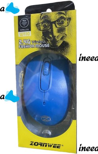 Беспроводная Bluetooth мышка ZornWee W110 Blue для компьютера и ноутбука, Игровая компьютерная блютуз мышь 2.4GHZ USB для ПК от батареек Синяя