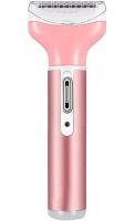 Gemei GM-3074 Cordless Cordless Cordless 4-in-1 Trimmer for nose ears eyebrow trimmer and beard, Gemmy Pink Women's Epilator Razor with attachments