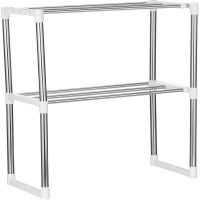 Полка стеллаж для микроволновки Multifunctional storage rack NJ-452 настольный кухонный органайзер для микроволновой СВЧ-печи, полка-органайзер