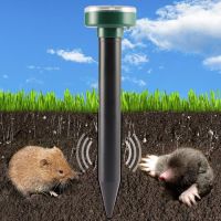 Отпугиватель кротов на солнечной батареи Effectively Repels Garden Pro аккумуляторный ультразвуковой прибор кротоотпугиватель грызунов и насекомых