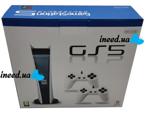 Игровая приставка Dendy 8 Bit Game Station PS5 с двумя джойстиками и 620 встроенных игр GS5, Детская ретро консоль Денди G155 для телевизора