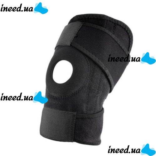 Эластичный фиксатор коленного сустава Kosmodisk Knee Support, Наколенник для суставов колена Космодиск, Бандаж с фиксацией коленной чашечки