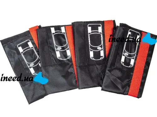 4pcs Car Wheel Covers Set AO-WC-18 R15-R18" with Handles, Adjustable Dustproof Bag Cover for Storing and Protecting Tires and Rims