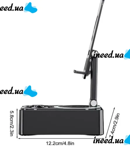 Держатель подставка для телефона с колонкой Microphone speaker set AND K18-2 Беспроводная Bluetooth колонка с держателем и 2 микрофонами для караоке