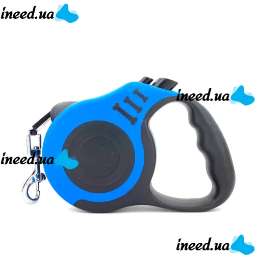 Автоматический выдвижной поводок рулетка Trox TR-30 для выгула собак 3м с блокиратором, Маленький поводок-рулетка для прогулок с собаками до 12 кг