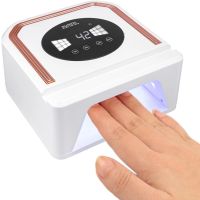 Беспроводная лампа сушилка Power Bank SUN Y31 UV/LED 248W 14000 mAh для маникюра и педикюра с экраном, Аккумуляторная УФ сушка ногтей гель лака Белая