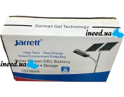 Универсальный гелевый аккумулятор Jarrett GEL 12V 100Ah для котла и солнечных панелей, Аккумуляторная батарея 12В 100Ач для систем электропитания